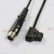 0.5M D-Tap Male to Female 4-Pin XLR Cable fr V-MOUNT / Gold Mount Battery Power