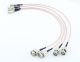 4x BNC / Mini BNC 75ohm HD-SDI Coaxial Cable fr Video Capture Hard Recorder HVR